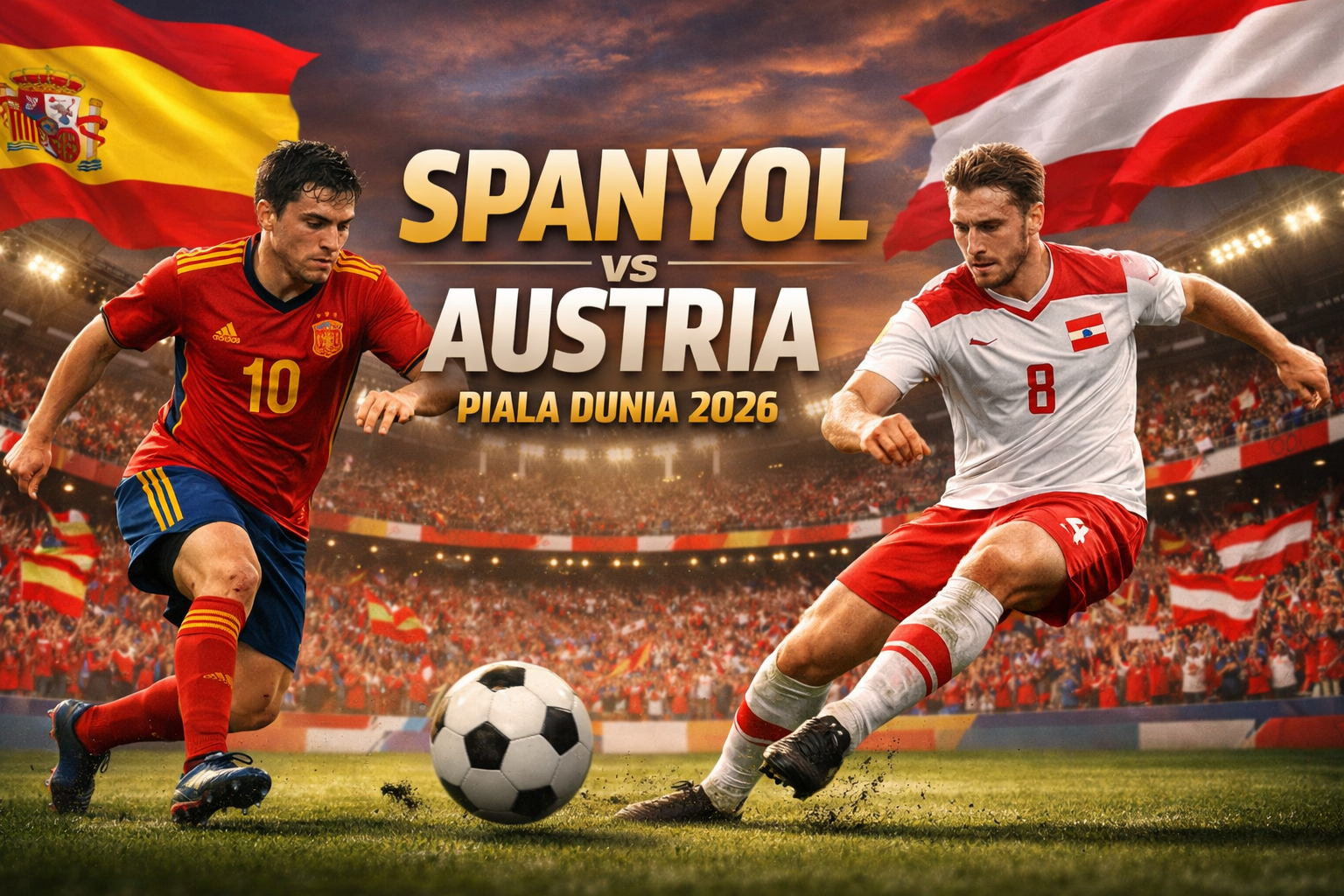 Dini Hari Ini Pukul 02.00 WIB Live Streaming Spanyol vs Austria Piala Dunia 2026 Semakin Menarik Ditonton Bersama Jalalive dalam Laga Penentuan Babak Gugur