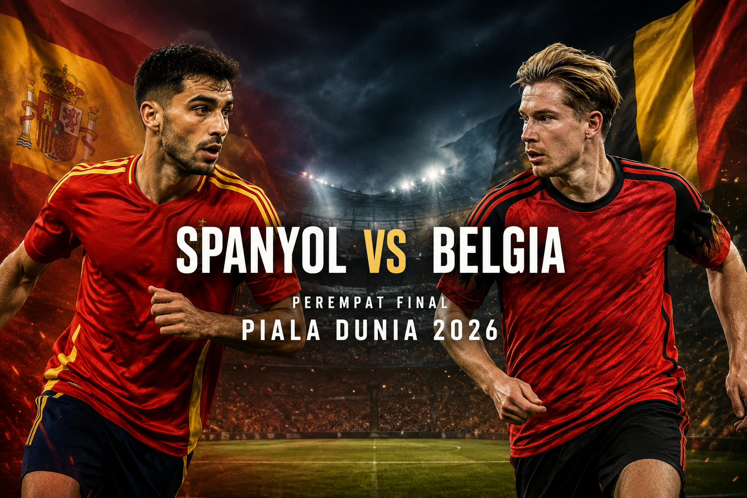 Jalalive Hadirkan Streaming Perempat Final Piala Dunia 2026 Spanyol vs Belgia Pukul 02.00 WIB, Momen Krusial yang Tak Boleh Terlewatkan