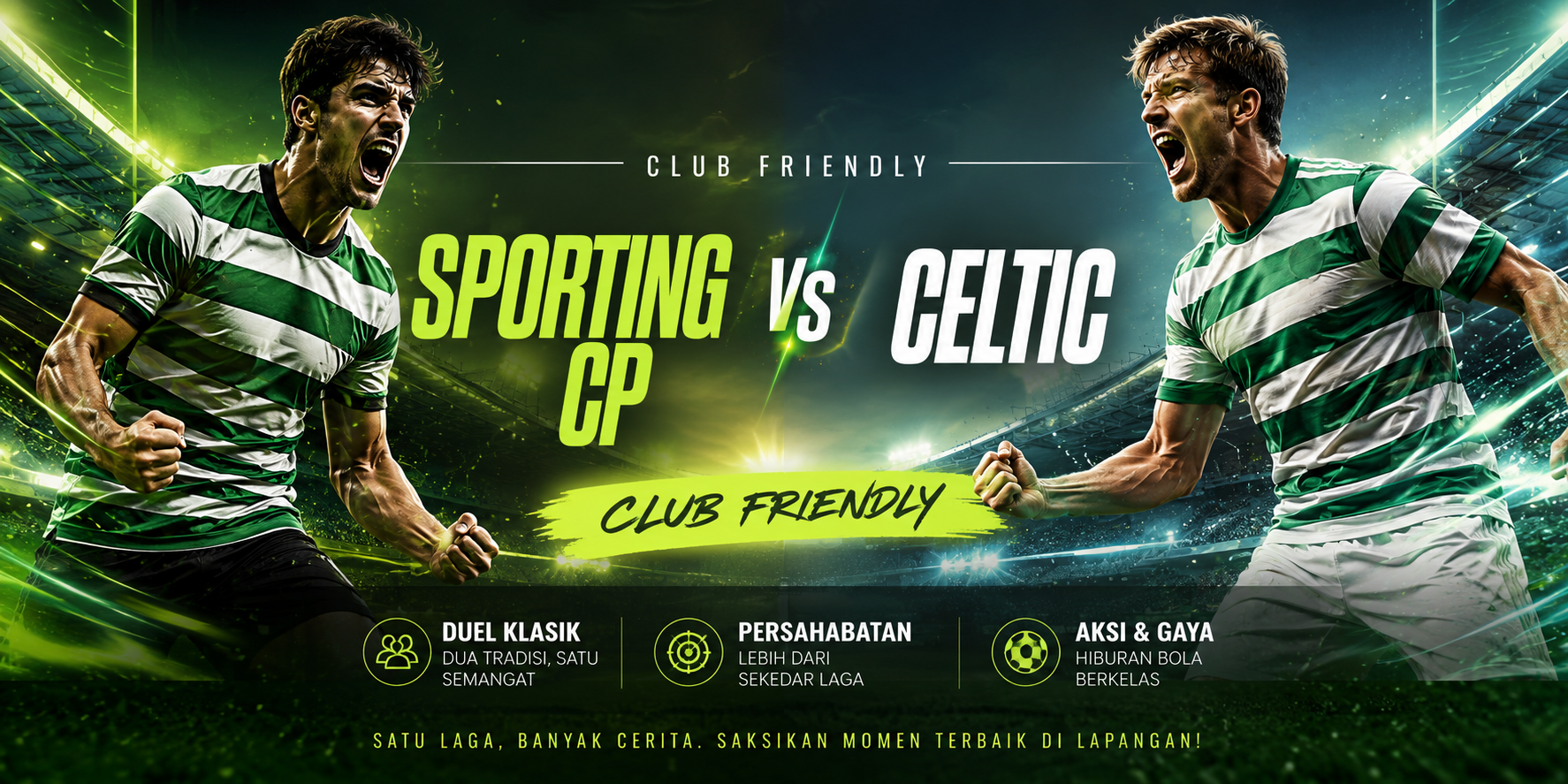 Jalalive Mengajak Penggemar Menyaksikan Atmosfer Sporting CP vs Celtic Club Friendly yang Dipenuhi Antusiasme dari Dua Klub Besar Eropa