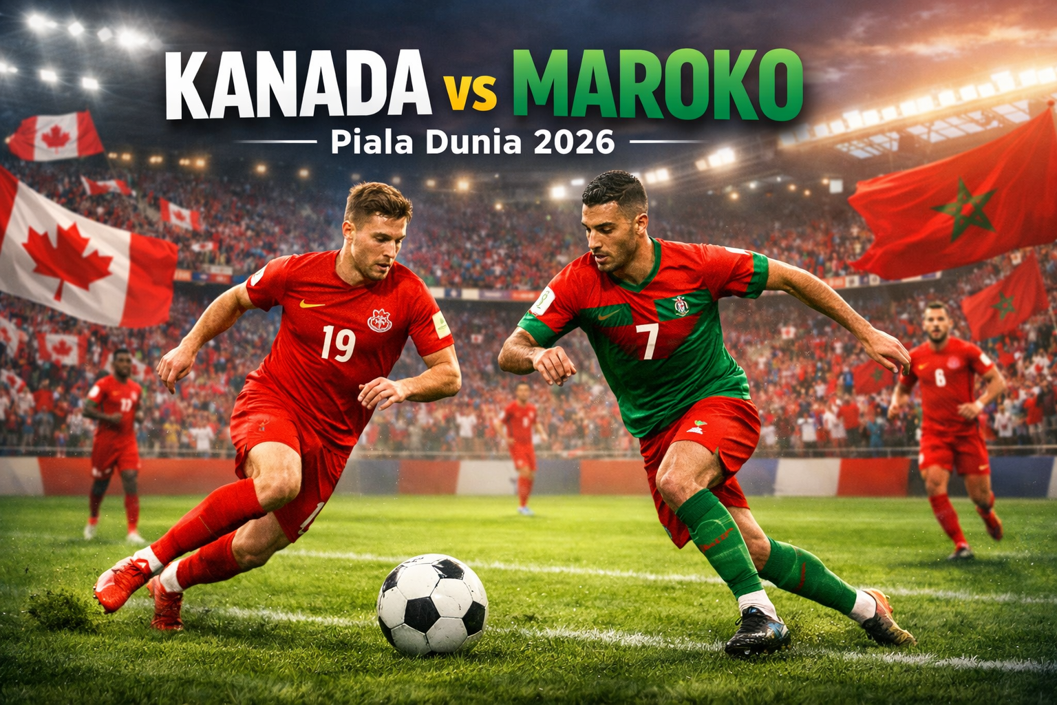 Kanada vs Maroko Piala Dunia 2026 Jam 00.00 WIB Dini Hari Ini Bersama Jalalive – Big Match Babak Gugur yang Layak Menjadi Tontonan Utama