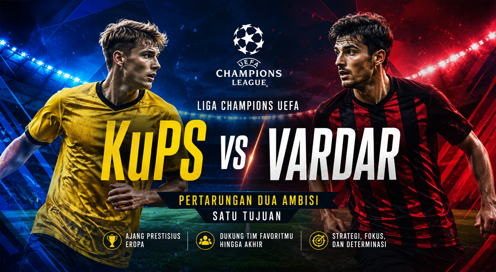 Malam Liga Champions UEFA Semakin Seru Berkat Pertemuan KuPS dan Vardar di Jalalive