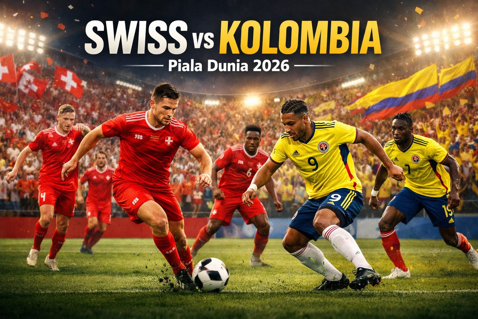 Swiss vs Kolombia Piala Dunia 2026 Dini Hari Ini Pukul 03.00 WIB – Streaming Bersama Jalalive untuk Menyaksikan Duel Cepat dan Penuh Tekanan